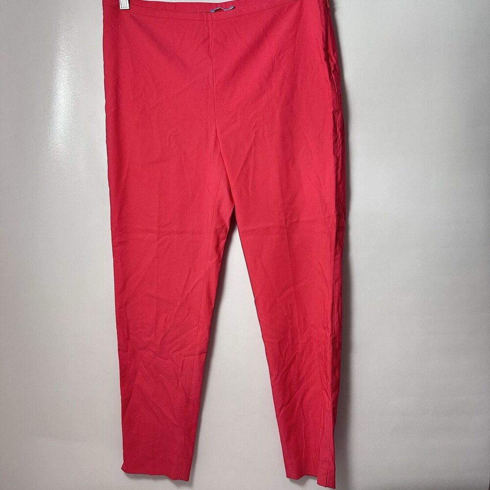 J. McLaughlin White Side Zip Stretch Pants Office Casual 12